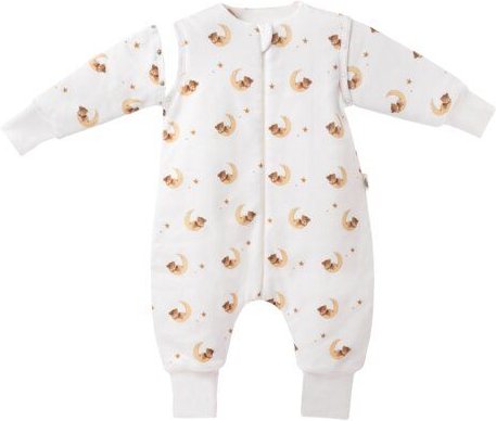 Mababu Schlafanzug & Pyjama in Einem | 0.5 TOG Schlafsack mit Füßen | Bio-Baumwolle | GOTS-zertifiziert