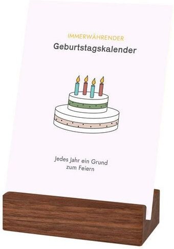 klotzaufklotz Geburtstagskalender mit Karten "Minimalist"