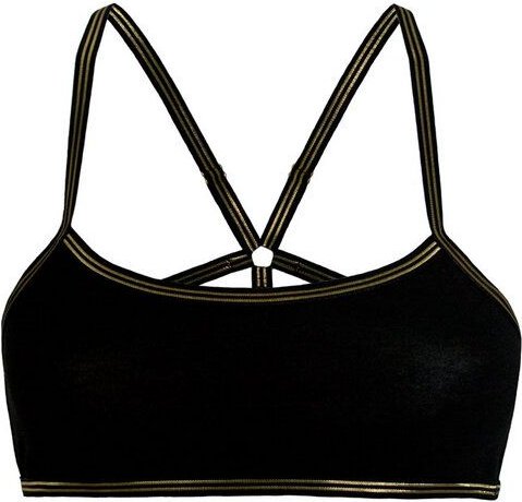 Golden Circle Clothing Bralette Gold-Schwarz für kleine Oberweite