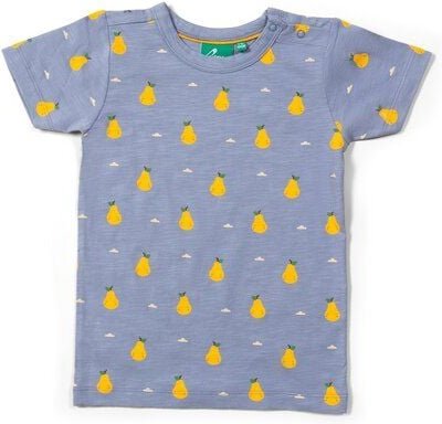 Little Green Radicals Kinder T-Shirt mit Birnenaufdruck – Fairtrade & GOTS-zertifiziert