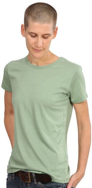 Life-Tree Fairwear Bambus Basic Shirt Women Petrol Blue/Bamboo Green