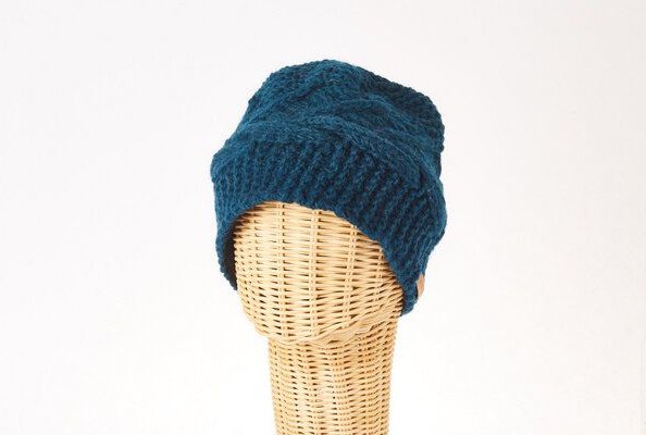 short'n'pietz Schurwollmütze mit waagerechtem Zopfmuster