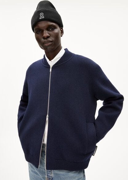 ARMEDANGELS YAAKOV Herren Strickjacke Relaxed Fit aus Bio-Woll Mix