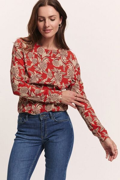 TRANQUILLO Lockeres EcoVero-Shirt (W25C156)