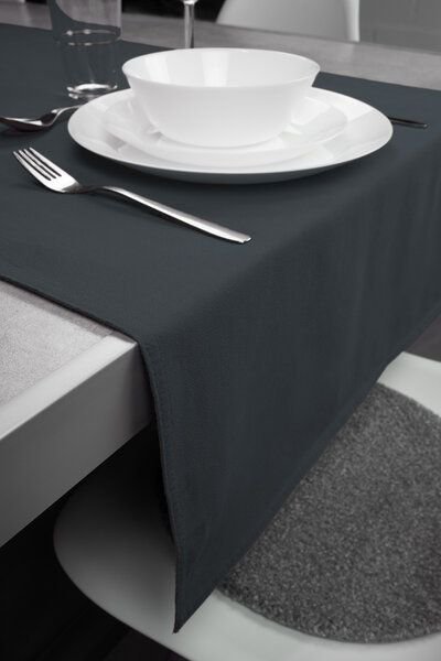 jilda-tex Tischläufer Renforce 100% Bio-Baumwolle Uni 50x160cm