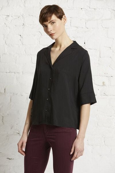 Wunderwerk Damen Bluse aus Tencel "Revers blouse TENCEL"