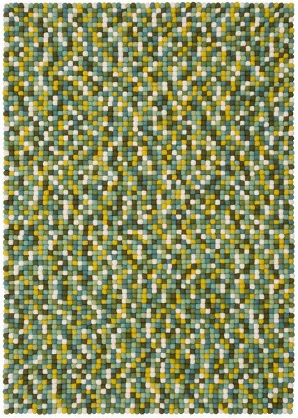 myfelt Filzkugelteppich rechteckig, 100% Schurwolle