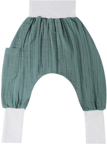 Mababu Musselin Pumphose | GOTS-zertifiziert | Bio-Baumwolle | Größen 1-5 Jahre | 4 Farben