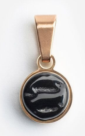 ALEXASCHA Kettenanhänger aus Glas | Mix & Match Charms | Roségold