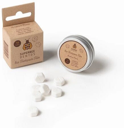 SuperBee Dentos Zahnputztabs - Plastikfreie Mundhygiene | 14 - 500 Stück