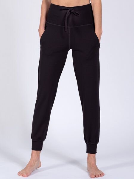 Magadi Yoga Hose MIA Black aus softem Stretch, mit Taschen