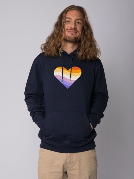 watapparel Hoodie Unisex Rainbow Heart