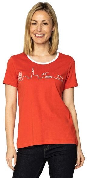 Elkline Damen T-Shirt Little Things mit VW T1 Bulli Print auf der Brust aus reiner Bio-Baumwolle