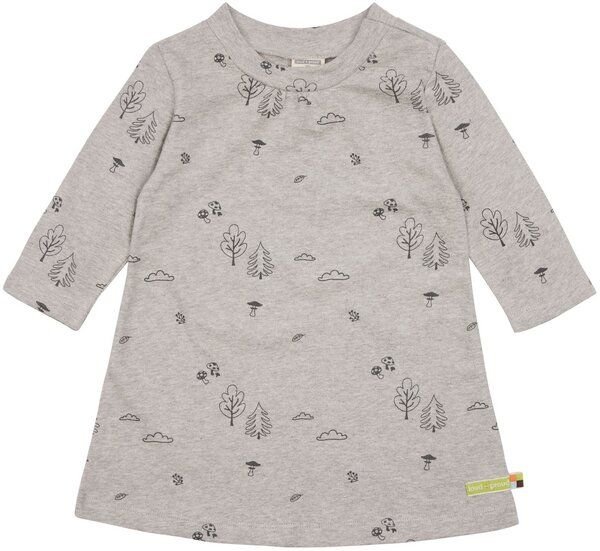 loud + proud Baby & Kinder Kleid Strukturstrick, GOTS-zertifiziert