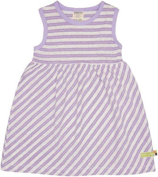 loud + proud Babys & Kinder Kleid Streifen mit Leinen, GOTS-zertifiziert