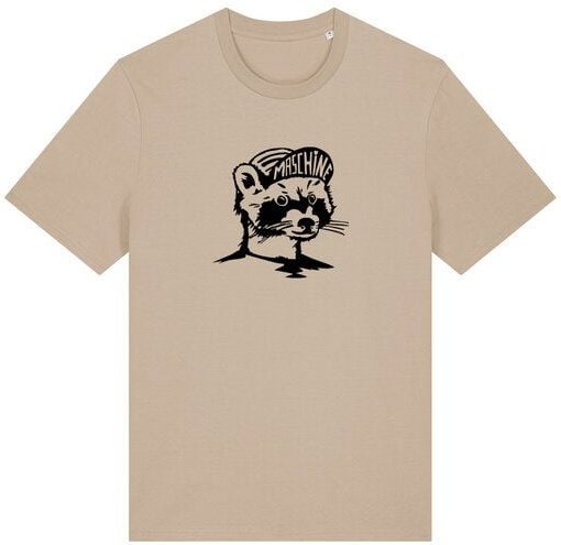 päfjes Waschbär die Maschine Fahrrad Gravel - Unisex Männer Bio Unifarben T-Shirt