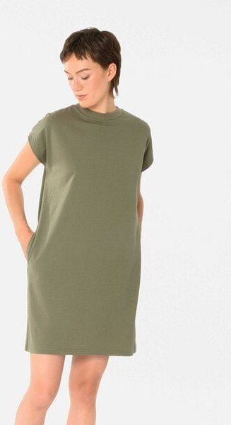 ThokkThokk Damen T-Shirt Kleid mit lässiger Passform