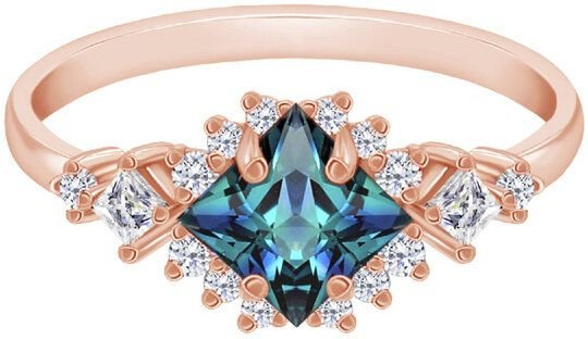 Eppi Verlobungsring mit Alexandrit und Moissaniten Medrie