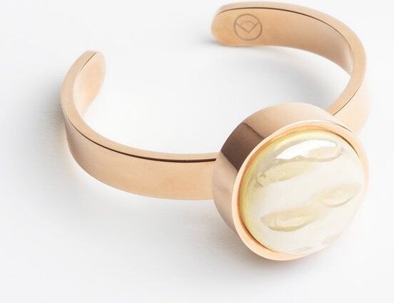 ALEXASCHA Größenverstellbarer Ring mit Stein | Roségold