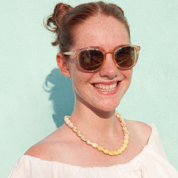 Sundara Halskette ECO PRINT – handbedruckt & längenverstellbar