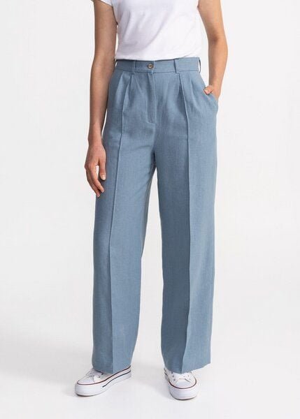 De IONESCU Die elegante Hose „Figa“ aus 100 % Leinen, gerades Bein