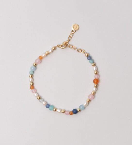 fejn jewelry Armband 'summer pearl' mit Süsswasserperlen und Halbedelsteine