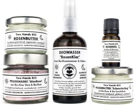 Two Hands BIO Duftpflege-Set „RosenKind" - Bio-Vegane Urkosmetik