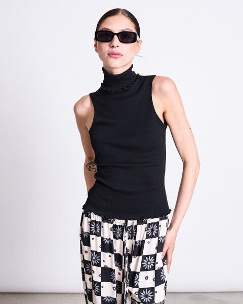 JAN N JUNE High Neck Rib Top HAV GOTS