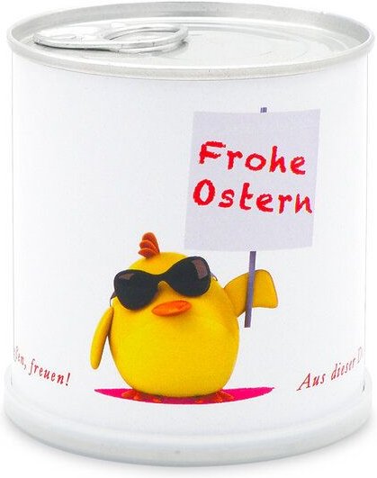 Blumen in der Dose Ostern - Osterkücken / Glücksklee von MacFlowers