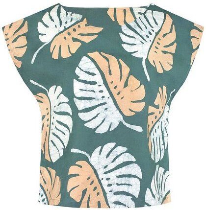 Global Mamas Bio Bluse - BOXY - Fissure