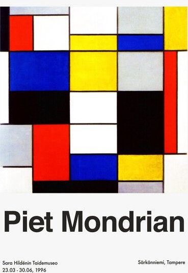 Photocircle Poster / Leinwandbild - Piet Mondrian – Sara Hildénin Taidemuseo