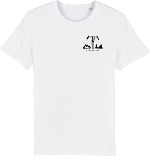 päfjes Gravelride - Gravel Brust - Fair Wear Männer T-Shirt - White