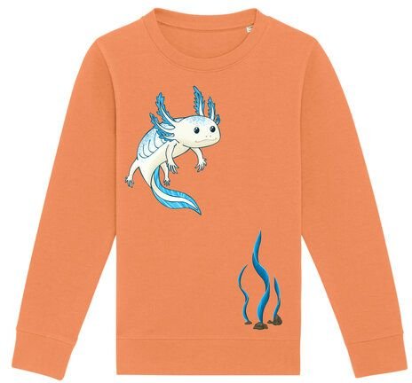 Spangeltangel Kinder-Sweatshirt "Axolotl"