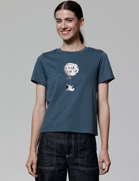 watapparel T-Shirt Frauen Funny Spaceman