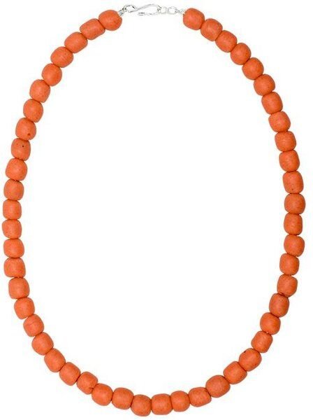 Global Mamas Halskette mit Perlen aus Recycling Glas, 46 cm