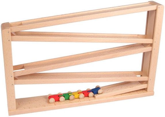 Beck Holzspielzeug Laufbahn mit Tausendfüßler