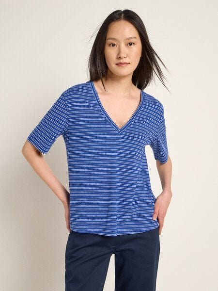 LANIUS Streifenshirt (OCS) aus Hanf und Bio-Baumwolle