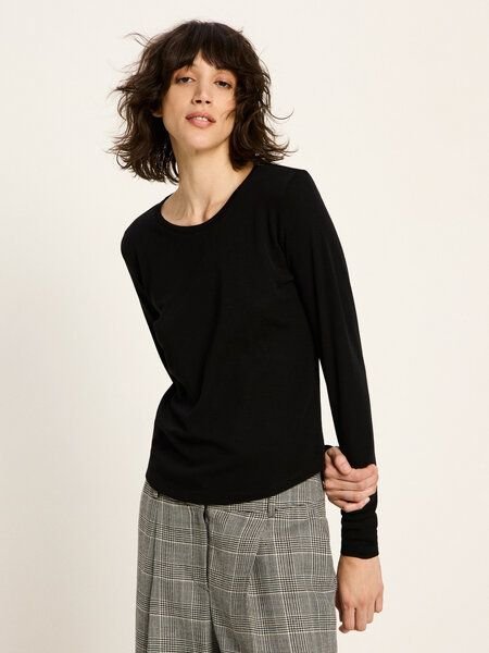 LANIUS Langarmshirt (GOTS) aus Bio-Schurwolle