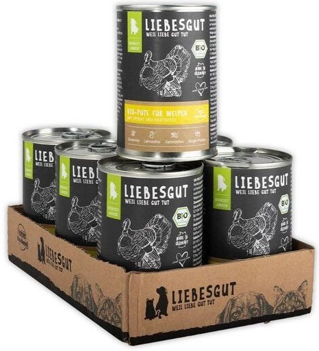 Liebesgut Tiernahrung Bio-Pute mit Bio-Mangold und Bio-Kartoffel