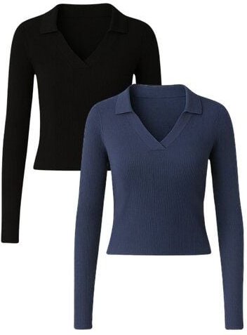 GORG 2er Set Damen Bluse – Bio-Baumwolle & superweiches Modal