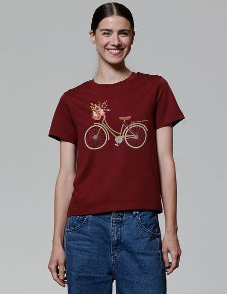 watapparel T-Shirt Frauen Damenfahrrad