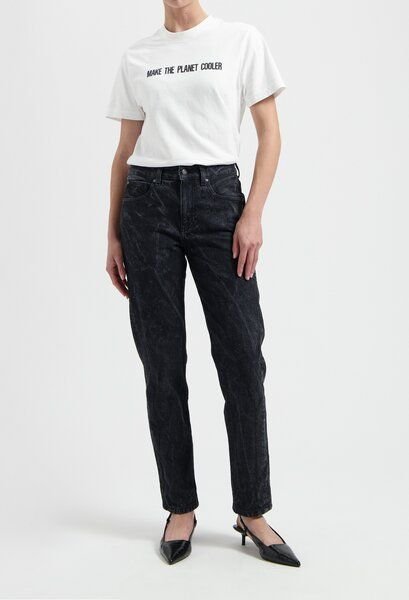 MUD Jeans Damen Jeans Straight Leg "Go - Dry Black"