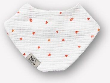 Hutch&Putch Musselin Lätzchen - Dreieckstuch mit Druckknopf für Baby (0-2 Jahre) aus 100% Bio-Baumwolle