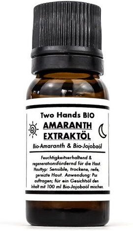 Two Hands BIO Amaranthöl mit Bio-Amaranth & Bio-Jojobaöl - 5% Extrakt - Bio Vegan