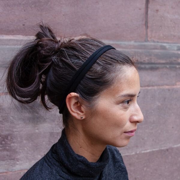 Liebe Deinen Planeten BIO Haarband bequem elastisch in vielen Farben aus Bio Baumwoll Jersey