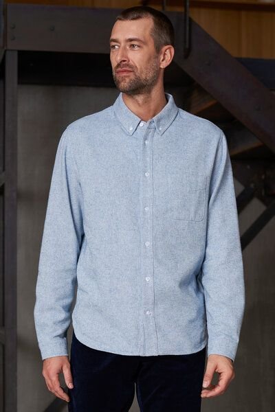 Thumbnail - About Companions Button-Down Hemd KEN aus Bio-Baumwollflannell