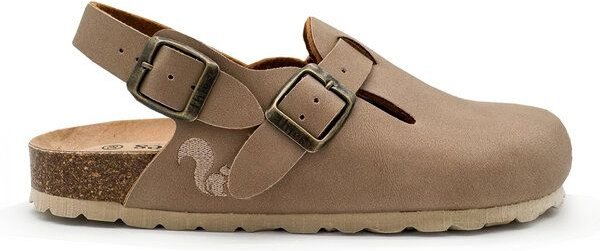 Vegane thies ® Eco Bio Backstrap Clogs aus rec. PET mit Kork-Tieffussbett