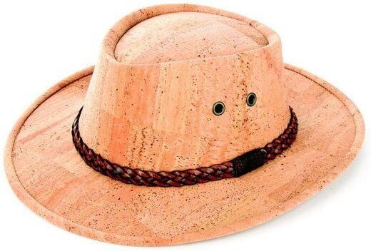 Kork-Deko Cowboyhut aus Korkstoff - beige oder braun (Korkhut, Hut aus Kork, Korkstoff)