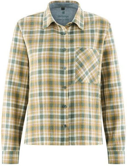 HempAge Karierte Bluse Hanf/Biobaumwolle