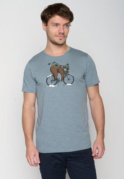 GREENBOMB Animal Sloth Ice Spice - Lässiges T-Shirt aus Bio-Baumwolle / hochwertiger Print / GOTS / Fair & Vegan